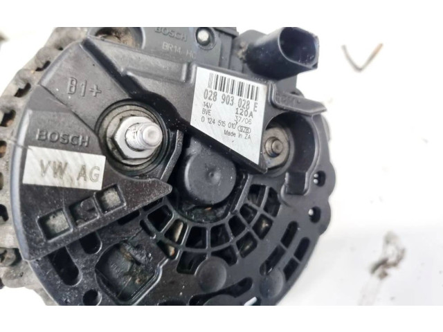 Генератор 028903028E, 0124515010 Skoda Fabia Mk1 (6Y)