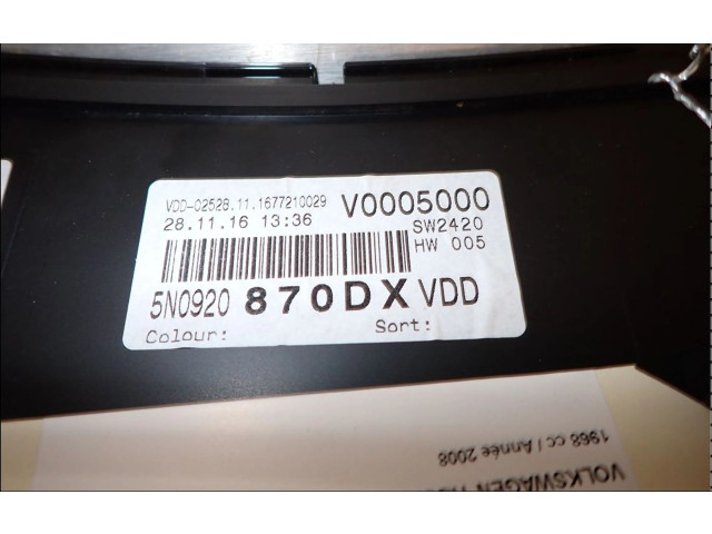 Přístrojová deska Volkswagen Tiguan 2008 5N0920870DZ02