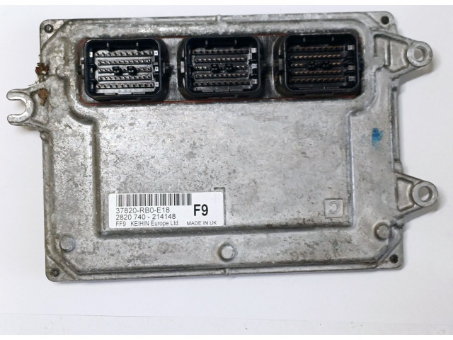 Блок управления двигателя 37820RB0E18   Honda Jazz