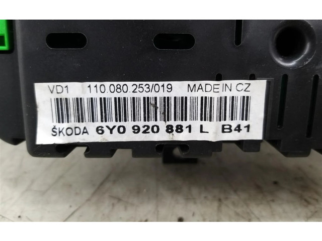 Панель приборов 88311298 Skoda Fabia Mk4 (6VA)