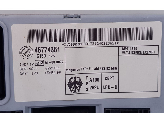 Pojistková skříňka 46774361, 182397 Fiat Punto (188) 2000