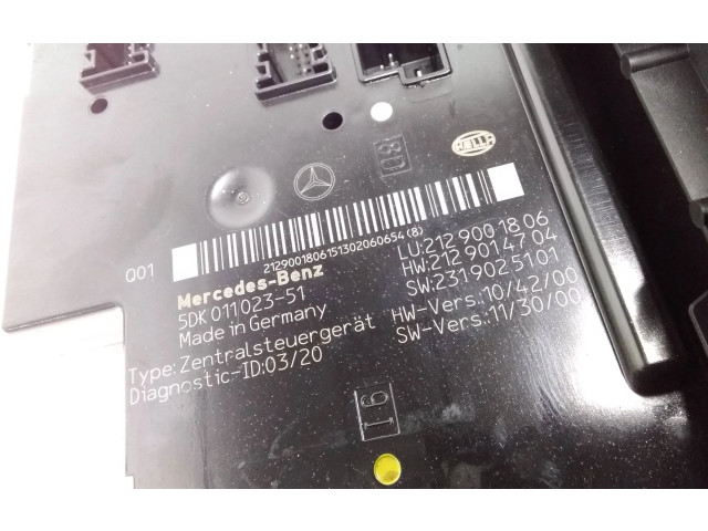 Řídící jednotka 5DK011023, 5DK01102351 Mercedes-Benz E A207 2013