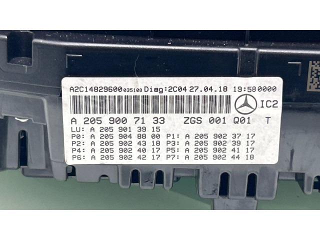 Панель приборов A2059007133, A2059013915 Mercedes-Benz GLC X253 C253