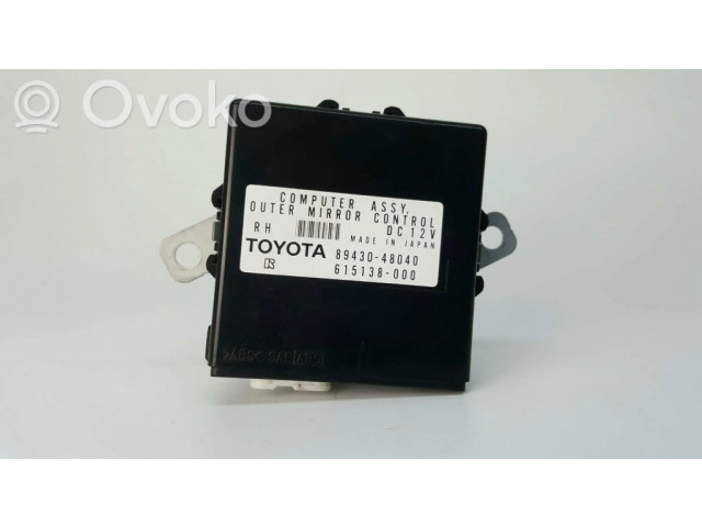 Блок комфорта 615138000, 8943048040 Lexus RX III