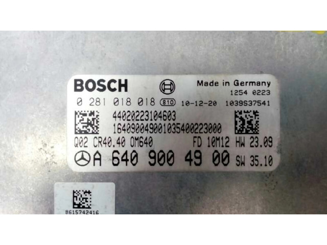 Řídící jednotka A6409004900, 0281018018 Mercedes-Benz B W245 2005