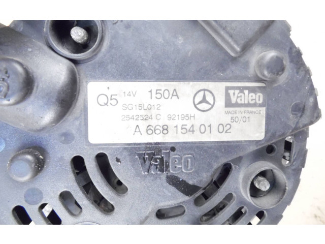 Генератор A6681540102, 2542524C   Mercedes-Benz A W168      