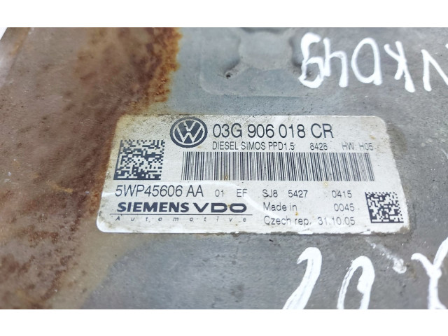 Блок управления двигателя 03G906018CR, 5WP45606AA   Volkswagen PASSAT B6