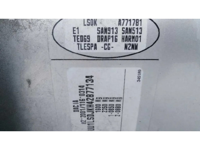 Генератор    Dacia Logan Pick-Up 1.5     