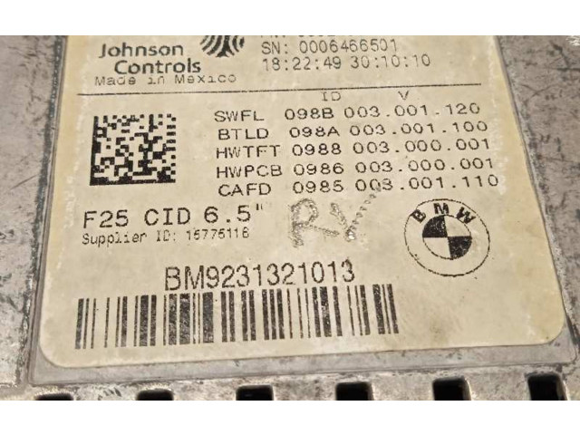 Дисплей    9231321, 65509231321   BMW X3 F25