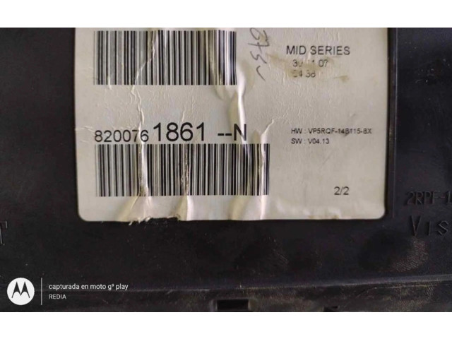 Спидометр (приборный щиток) 8200761861N, 8200761861N   Renault Clio III  