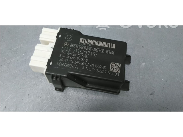 Рулевая рейка Модуль управления сидением A2139007107 Mercedes-Benz E W213 2016 - года