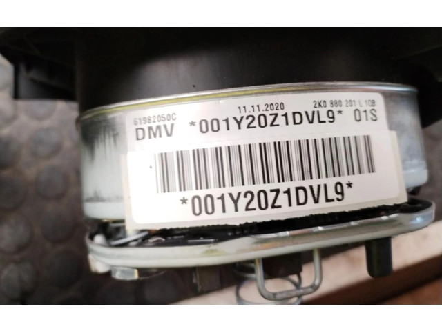 Подушка безопасности водителя 001Y20Z1DVL9, 001Y20Z1DVL9 Volkswagen Caddy