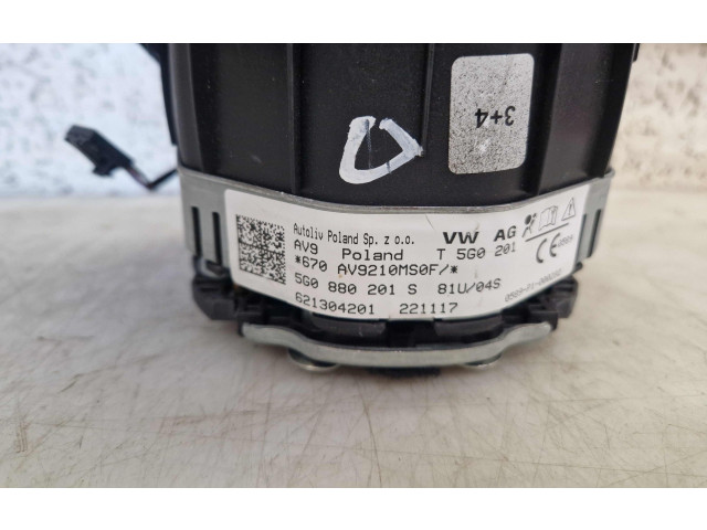 Подушка безопасности водителя 5G0880201S, 5G0880201S Volkswagen Golf VII