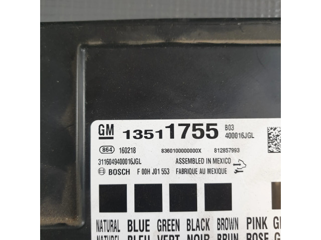 Блок комфорта 13511755   Chevrolet Camaro   