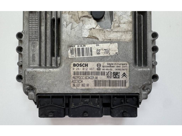 Řídící jednotka 9653958980, 9663786380 Peugeot 307 2004