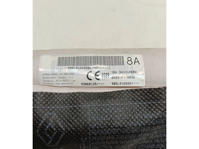 Боковая подушка безопасности 985L01666R, 93868135   Renault Trafic III (X82)