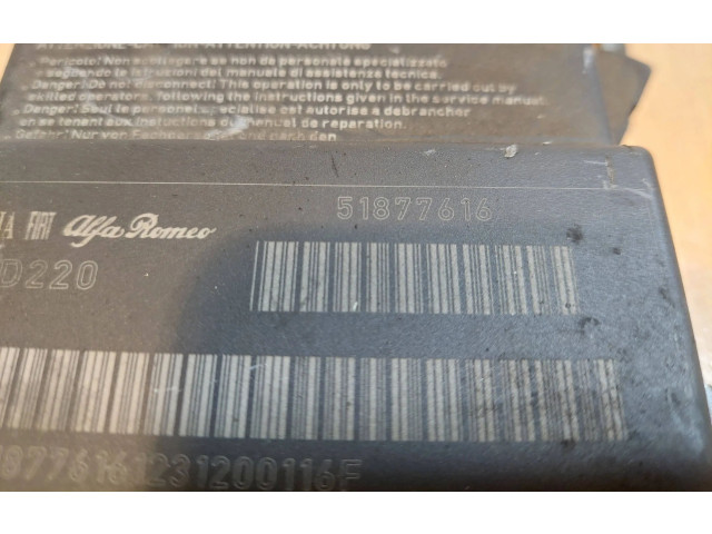 Блок подушек безопасности 51877616 Fiat Bravo