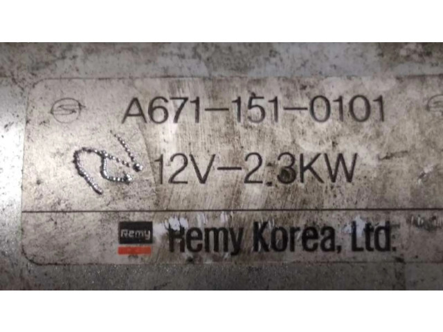 Стартер A6711510101, 6711510101 SsangYong Korando