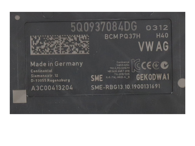 Модуль управления BSM 5Q0937084DG Audi A3 S3 8V