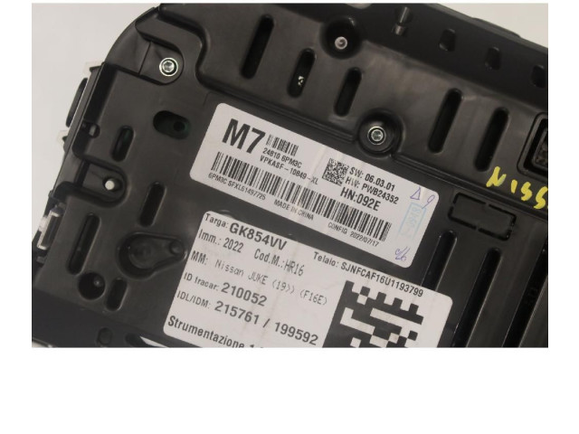 Přístrojová deska Nissan Juke II F16 2001 248106PM3C