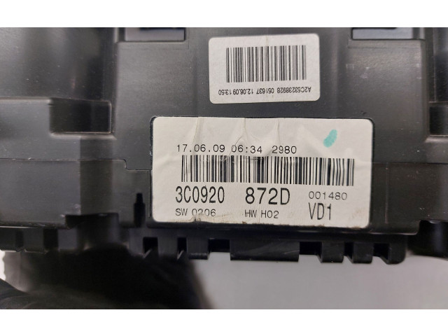 Панель приборов 3C0920872D   Volkswagen PASSAT B6       