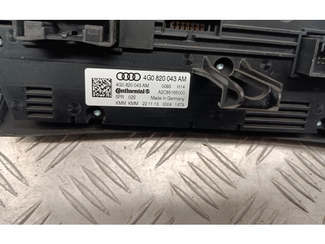 Блок управления климат-контролем 4G0820043AM   Audi A7 S7 4G