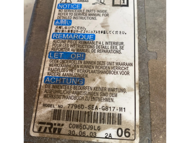 Блок подушек безопасности 77960SEAG811M1, C0W6DJ9L6 Honda Accord