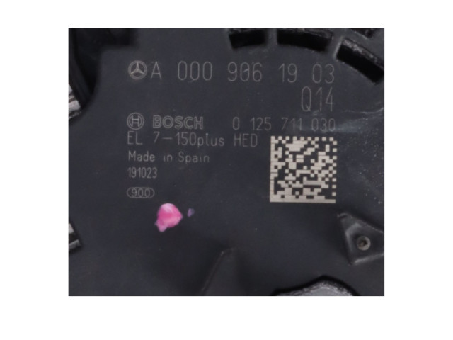 Генератор A0009061903   Mercedes-Benz GLA W156      