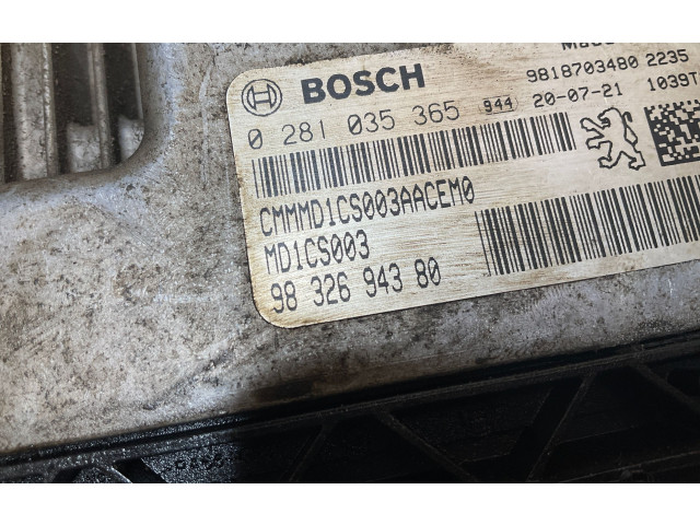 Комплект блоков управления 9818703480, 9832694380   Peugeot Partner III