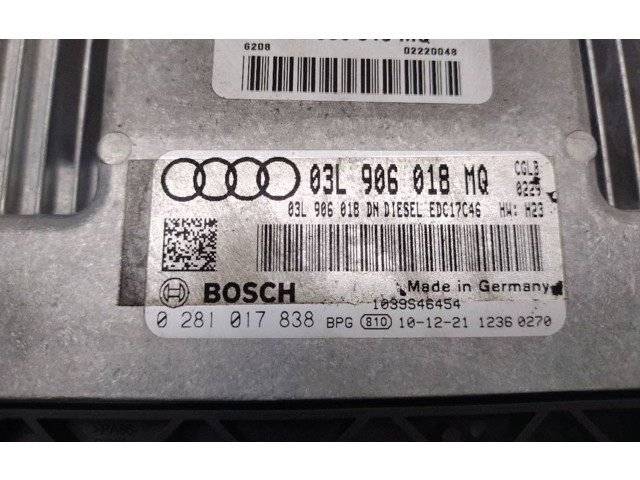 Řídící jednotka 0281017838 Audi Q5 SQ5 2012