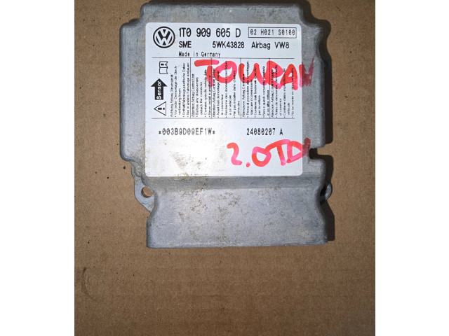 Airbagsteuergerät 1T0909605D, 24080207A   Volkswagen Touran 
