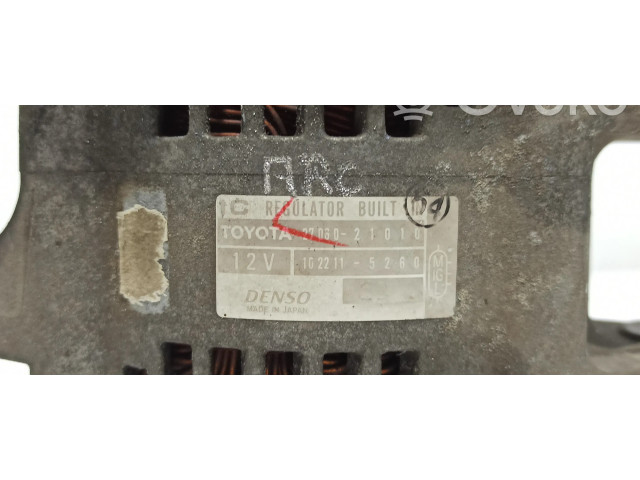 Генератор 27060-21010, 2706021010 Toyota Yaris Verso