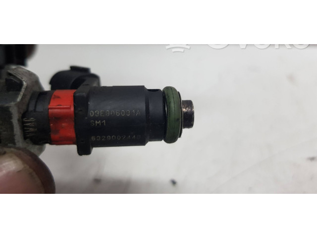 Топливная рампа 03E906031A, 03E133320A   Skoda Fabia Mk2 (5J)  