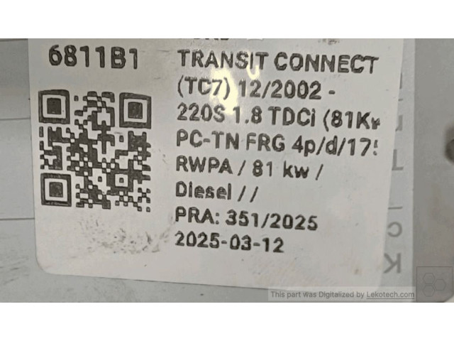 Генератор 1762859 Ford Transit - Tourneo Connect