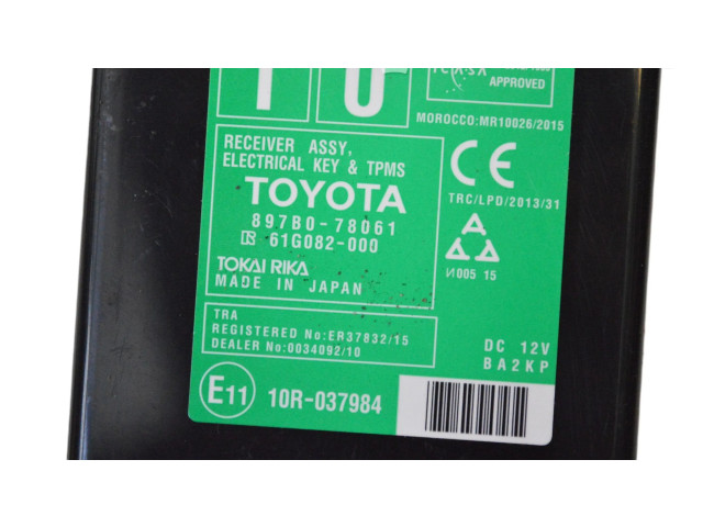 Блок управления 897B078061, 61G082000 Lexus NX