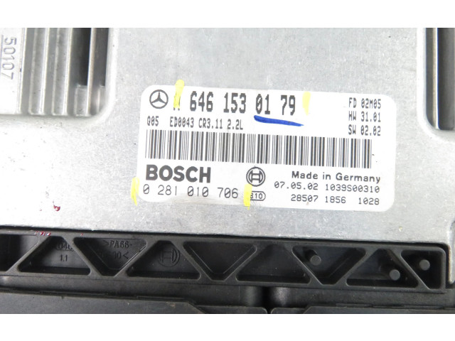 Řídící jednotka 0281010706, 6461530179 Mercedes-Benz E AMG W211 2002