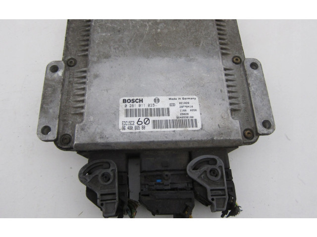 Блок управления двигателя 9648066580, 0281011033   Citroen C8
