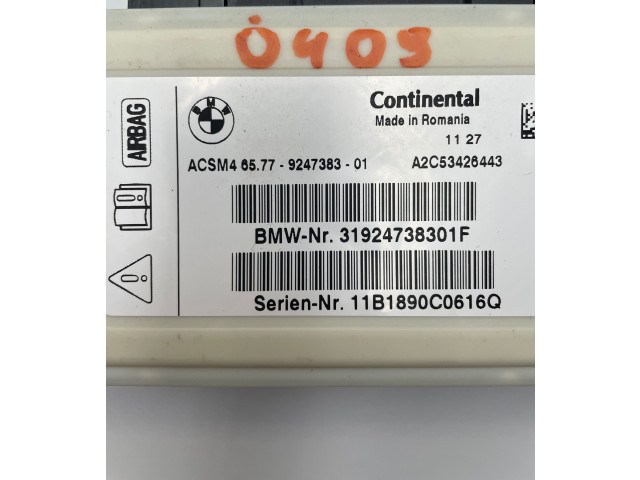 Блок подушек безопасности 9247383, A2C53426443 BMW X3 F25