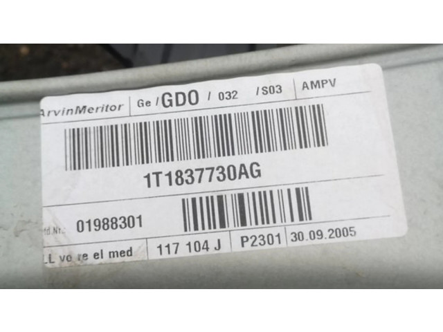 Передний комплект электрического механизма для подъема окна