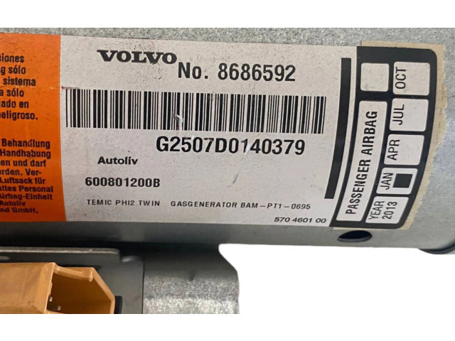 Подушка безопасности пассажира 8686592, 600801200B   Volvo XC90