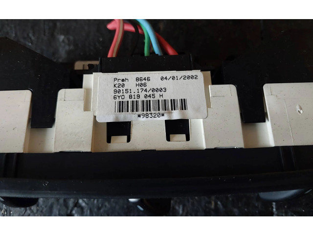 Блок управления климат-контролем 6Y0819045H, 901511740003 Skoda Fabia Mk1 (6Y)