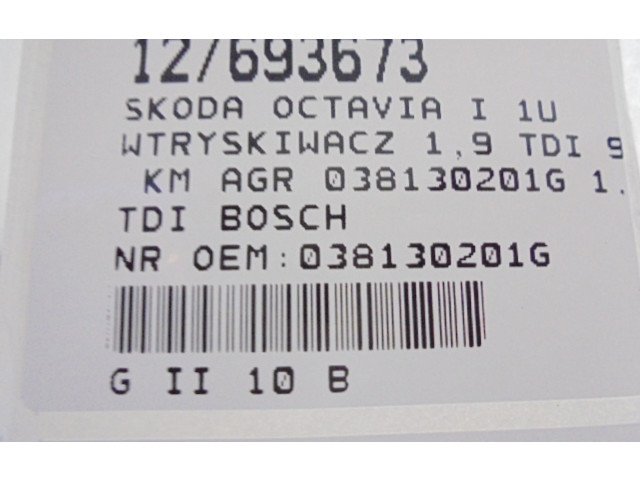 Форсунка 038130201G, 038130201G Skoda Octavia Mk1 (1U)