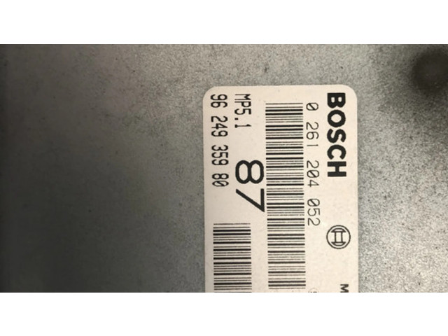 Блок управления двигателя 0261204052, 9624935980 Peugeot 306