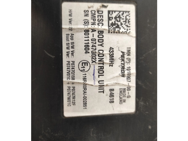 Блок комфорта 0747G02X, 80111604 Tesla Model S