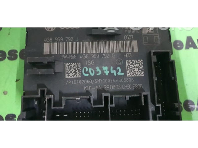 Блок комфорта 4G8959792G, 4G8959792G.   Audi A6 C7   