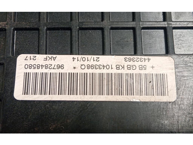 Подушка безопасности пассажира 9672848580, 9672848580   Peugeot 2008 I