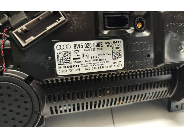 Панель приборов 8W5920890E, 0263731035   Audi A5       