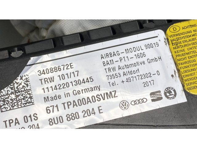 Подушка безопасности пассажира 8U0880204E Audi Q3 8U