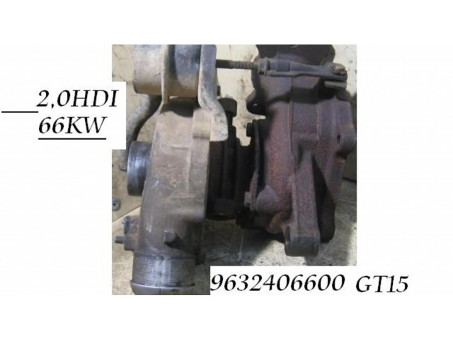 Turbodmychadlo Турбина 9645247080, 9632406600   Citroen Xsara Picasso 0.0  