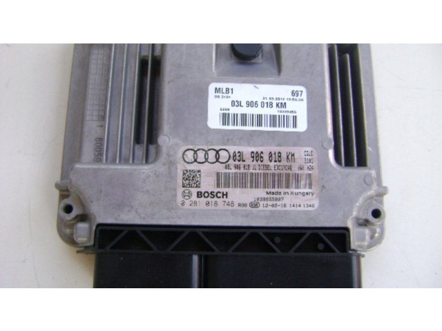 Řídící jednotka 03L906018KM, 0281018748 Audi A5 8T 8F 2007